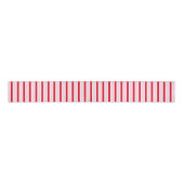 Modern Pink Red Stripes Christmas Ripsband (Vorderseite)
