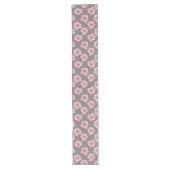 Modern Pink Rose Table Runner Großer Tischläufer (Vorderseite)