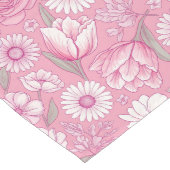 Modern Pink Rose Table Runner Mittelgroßer Tischläufer (Ecke)