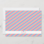 Modern Pink Safari Bahn zum Geburtstag einladen Einladung (Rückseite)