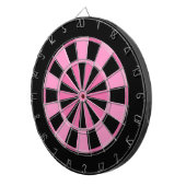 Modern Pink Schwarz Dartscheibe (Vorderseite rechts)