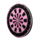 Modern Pink Schwarz Dartscheibe (Vorderseite rechts)