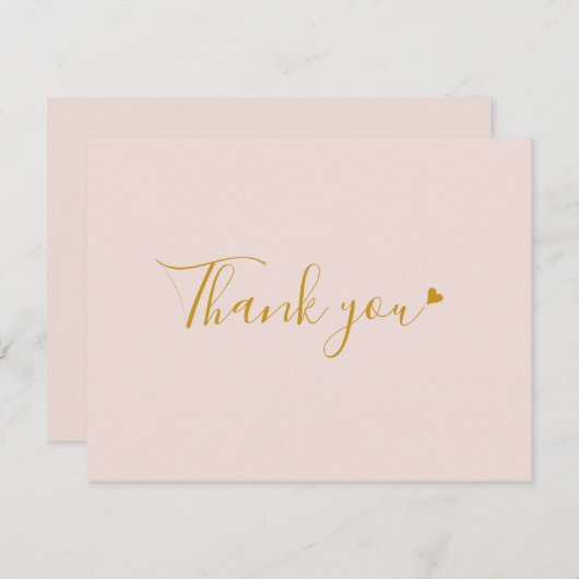 Modern Pink Script Business dank Karte (Vorne/Hinten)