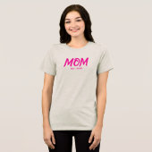 Modern Pink Script Established Mom Tri-Blend Shirt (Vorderseite voll)