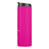 Modern Pink Script Name Thermal Tumbler Thermosbecher (Nach rechts gedreht)