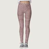 Modern Pink Snakeskin Leggings (Vorderseite)