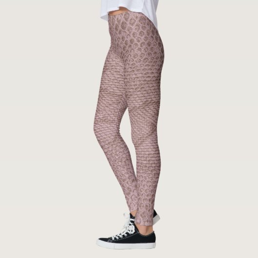 Modern Pink Snakeskin Leggings (Links)