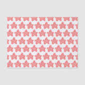 Modern Pink Star Sketch Pattern Seidenpapier (Vorderseite)