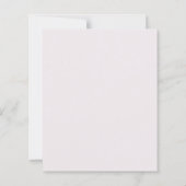 Modern Pink Stripes Elegant Budget Wedding Invite (Rückseite)