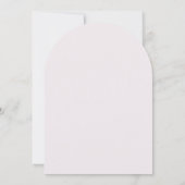 Modern Pink Stripes Elegant Wedding Einladung (Rückseite)