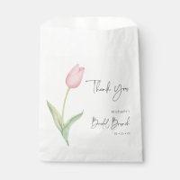 Modern Pink Tulip Solo Bridal Brunch