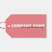 Modern Pink Vielen Dank für Ihre Bestellung. Geschenkanhänger (Rückseite Horizontal)