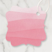 Modern Pink Watercolor Erste Heilige Kommune Geschenkanhänger (Rückseite)