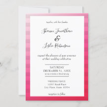 Modern Pink Wedding Typografy Invasion V4