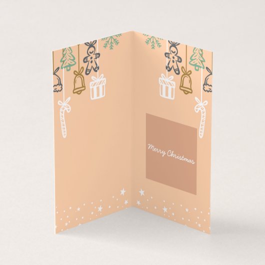 Modern Pink Weihnachtskarten Pack mit 25 (Innenseite)