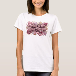 Modern Pink WEIN IST MEIN BESTER FREUND Tee