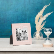 Modern Pink & White Family Foto |