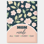 Modern Pink Wildflowers Pattern Magnet (Vorderseite)