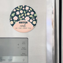 Modern Pink Wildflowers Pattern