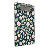 Modern Pink Wildflowers Pattern Mini Klemmbrett (Schrägansicht)