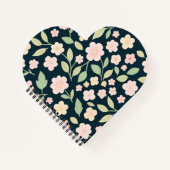 Modern Pink Wildflowers Pattern Notizblock (Vorderseite)