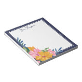 Modern Pink & Yellow Floral Arrangement Notizblock (angewinkelt)