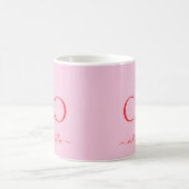 Modern PinkThe CEO Name | Girly Gift Kaffeetasse (Mittel)
