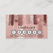 Modern Pinselstriche Loyalität Visitenkarte Terminkarte (Vorderseite)