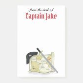 Modern Pirate Old Map Buccaneer Post-it Klebezettel (Vorderseite)