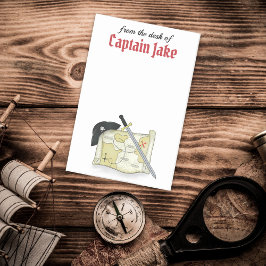 Modern Pirate Old Map Buccaneer Post-it Klebezettel