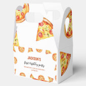 Modern Pizza Favor Box Birthday Party Geschenkschachtel (Geöffnet)