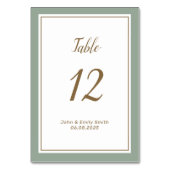 Modern Place Card Holder – Elegant Wedding Table Tischnummer (Vorderseite)