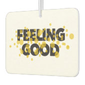 Modern, playful, cheerful design of Feeling Good Autolufterfrischer (Links)
