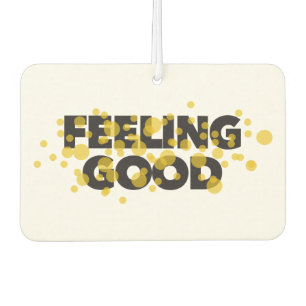 Modern, playful, cheerful design of Feeling Good Autolufterfrischer