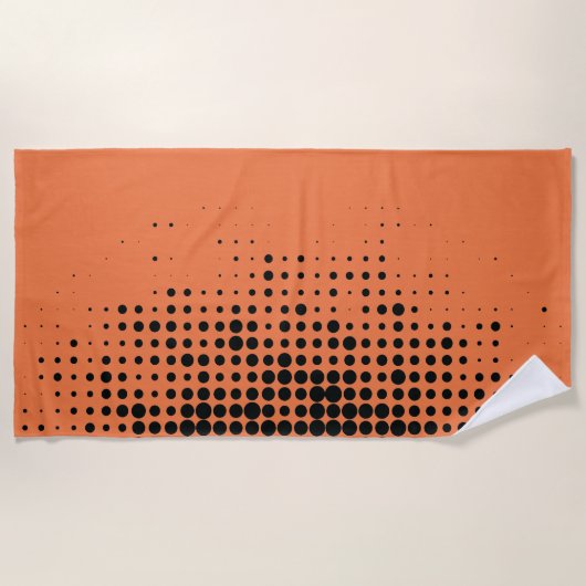 Modern, playful, urban geometric circle pattern strandtuch (Vorderseite)