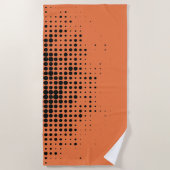 Modern, playful, urban geometric circle pattern strandtuch (Vorderseite)