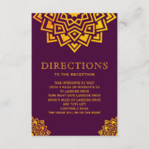 Modern Plum Gold Mandala Indische Richtung