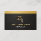 Modern Plumber QR Code Visitenkarte (Vorderseite)