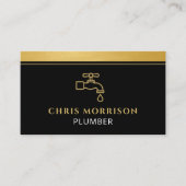 Modern Plumbing QR Code Visitenkarte (Vorderseite)