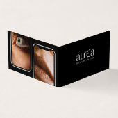 Modern PMU Cosmetic Salon Loyalty Folded Card Visitenkarten (Vorderseite)