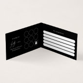 Modern PMU Cosmetic Salon Loyalty Folded Card Visitenkarten (Innenseite)