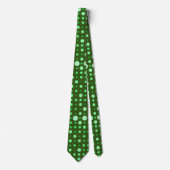 Modern Polka Dot 02.Green. GDreen BG Krawatte (Vorderseite)
