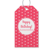 Modern Polka Dots Happy Birthday