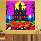 Modern Pop Art Halloween Leinwanddruck (Insitu (Wohnzimmer))