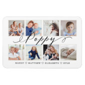 Modern Poppy Script | Entenkinder - FotoCollage Magnet (Horizontal)