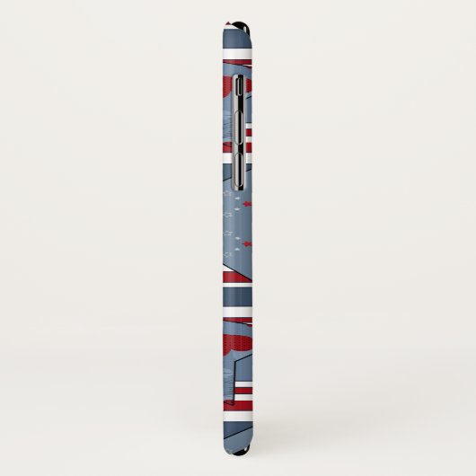 modern, populär, patriotisch Case-Mate iPhone hülle (Hinten/Links)