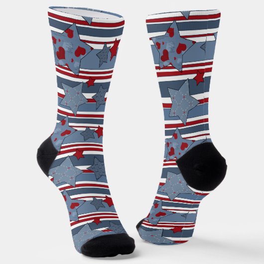 Modern, populär, Patriotisch, Jugend Socken (Gewinkelt)