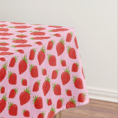 Modern Popular Trendy Red Pink Strawberry Pattern Tischdecke (Beispiel)