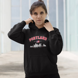 Modern Portland Cityscape Hoodie