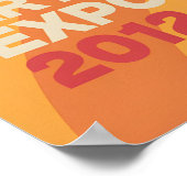 Modern Portrait Art Print Brisbane Art Expo 2012 Poster (Ecke)